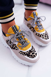 Sportowe Damskie Buty Wysoka Podeszwa Leopard Chillout