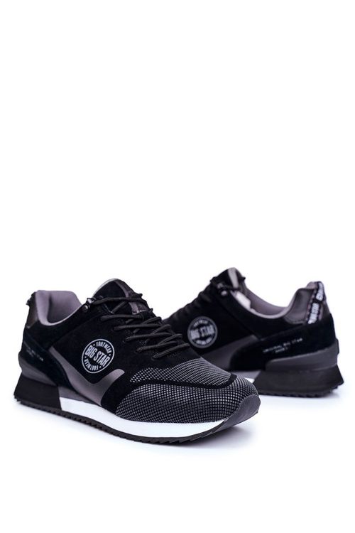 Sportowe Męskie Buty Sneakersy Big Star Czarne GG174548