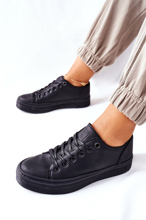 Damskie Trampki Na Platformie BIG STAR II274098 Czarne