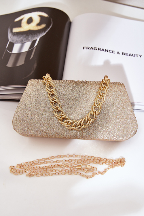 Zdobiona Torebka Wizytowa Złota Kariti