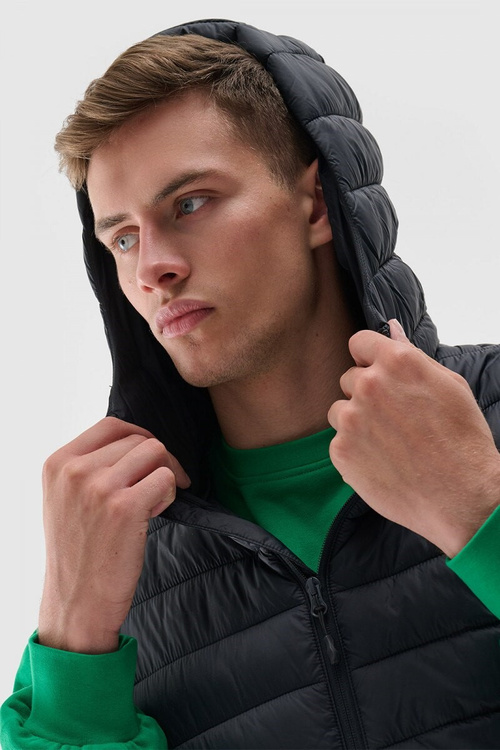 Męski Bezrękawnik Puchowy 4F 4FWAW24TVJAM146-20S Czarny