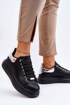 Damskie Buty Sportowe GOE LL2N4012 Czarno-Srebrne