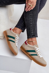 Sneakersy Damskie Niskie Beżowe Ennorwen
