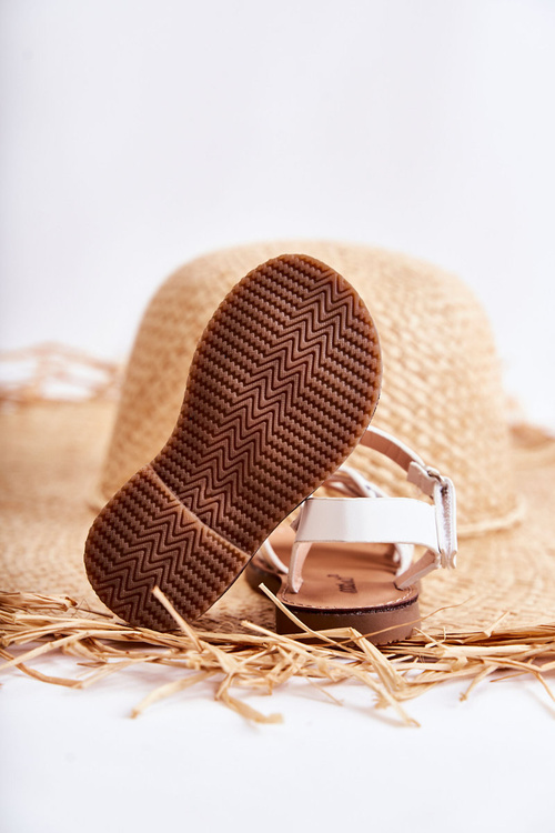 Dziecięce Sandały Na Lato Białe Nelson