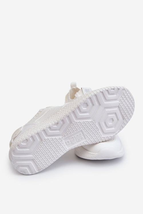 Damskie Wygodne Sneakersy Memory Foam System Big Star LL274415 Białe