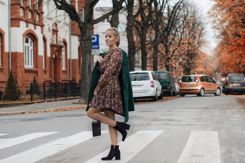 Botki Damskie Ciepłe Eko Zamsz Czarne So Good