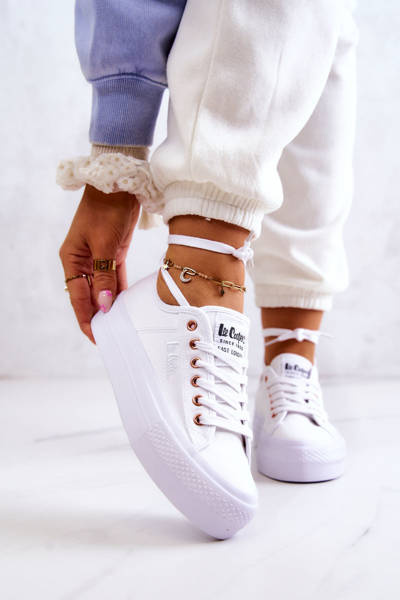 Damskie Tenisówki Lee Cooper LCW-22-31-0890L Białe