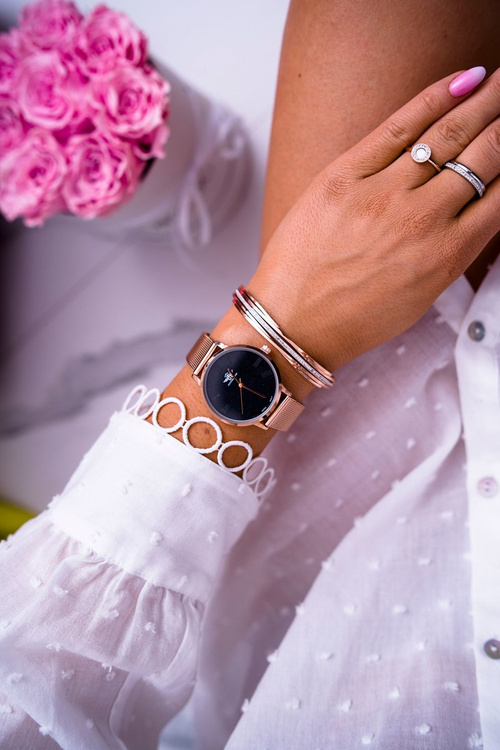 Damski Zegarek Michael John Różowe Złoto Vilanda