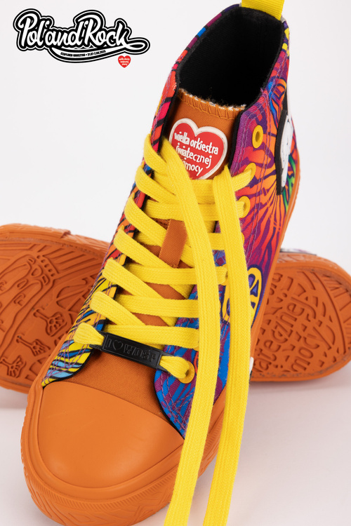 Trampki Pol'and'Rock Festival X Big Star SS174502 Pomarańczowe