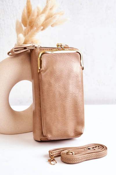 Portfel Torebka 2w1 Na Bigiel Beżowy Leonore