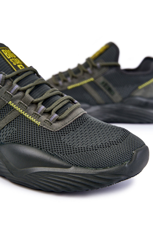 Męskie Buty Sportowe Memory Foam Big Star KK174256 Khaki