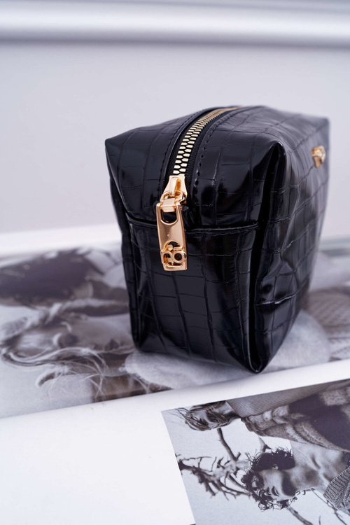 Średnia Damska Kosmetyczka Czarna NOBO NCOS-I0321-C020