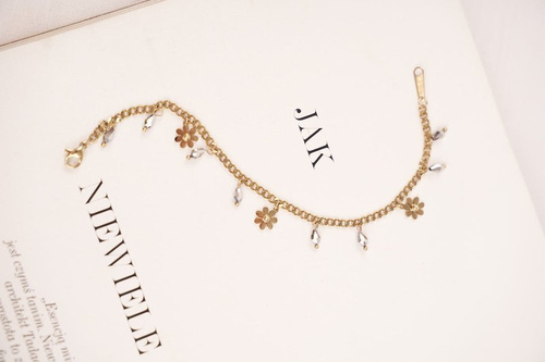 Damska Bransoletka Celebrytka Złota Stokrotka Daisy