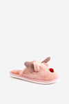 Futrzane Kapcie Damskie Z Motywem Renifera Różowe Sennalith