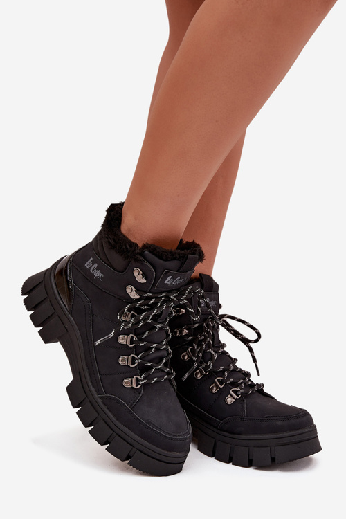 Ocieplane Trapery Damskie Lee Cooper LCJ-25-31-3911 Czarne