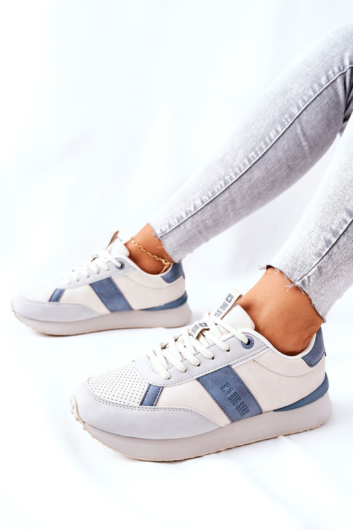 Sportowe Buty Memory Foam Big Star II274397 Szaro-Niebieskie