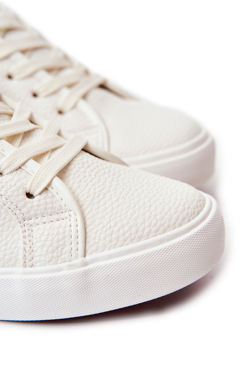 Męskie Skórzane Trampki Cross Jeans JJ1R4023C Białe