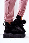 Ocieplane Botki Trapery Czarne Demaris