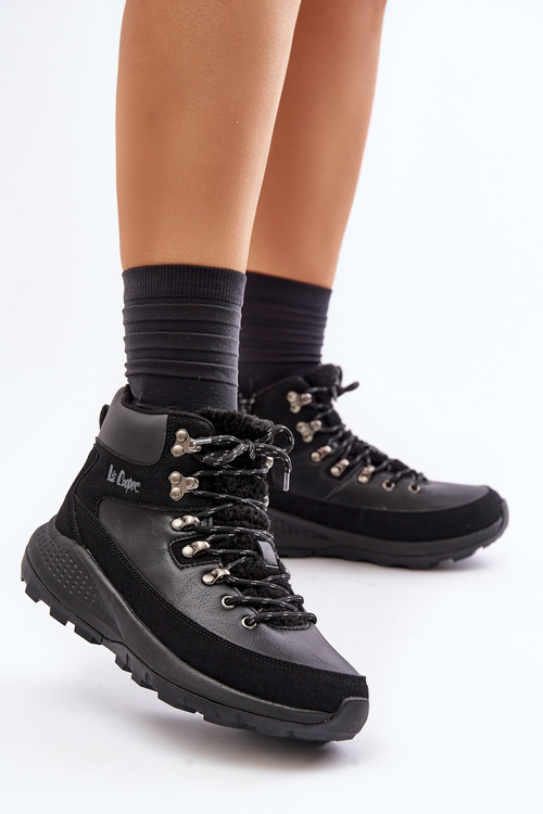 Damskie Lekkie Trapery Na Zamek Lee Cooper LCJ-24-03-3073 Czarne