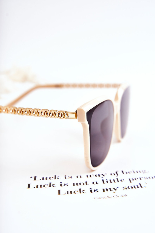 Damskie Okulary Przeciwsłoneczne V130035 Białe