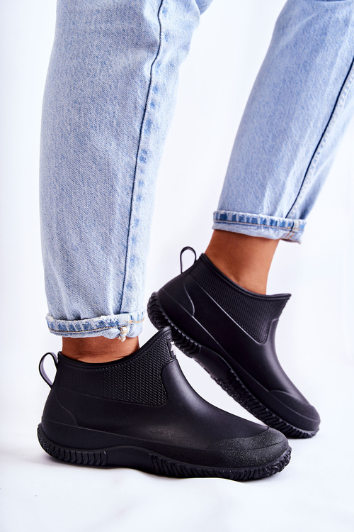 Damskie Niskie Kalosze Czarne Eldora