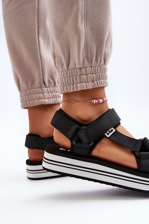 Damskie Sandały Na Platformie Lee Cooper LCW-24-05-2753 Czarne