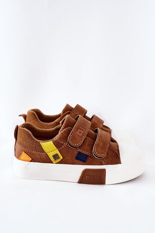 Dziecięce Trampki Na Rzepy Big Star II374017 Camel