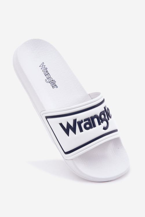 Klapki Męskie WRANGLER AVERELL SLIDER MEN LOW 20251042.1FG Białe