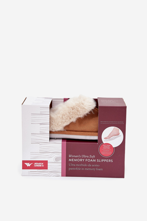 Kapcie Damskie Z Futerkiem Camel Delissa