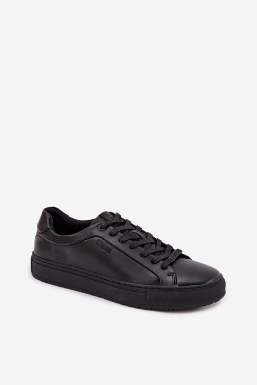 Skórzane Trampki Sneakersy Męskie Big Star SS174121 Czarne