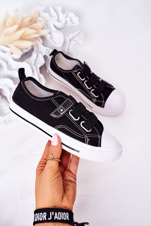 Dziecięce Trampki Na Rzep Czarne Avengers