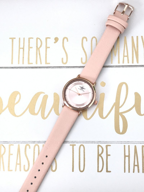 Damski Zegarek Michael John Paule Różowy