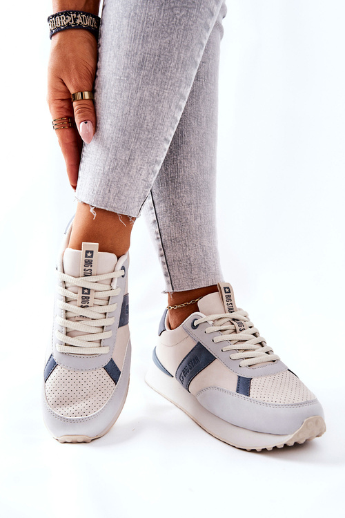 Sportowe Buty Memory Foam Big Star II274397 Szaro-Niebieskie