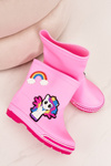 Dziecięce Kalosze Z Kucykiem Różowe