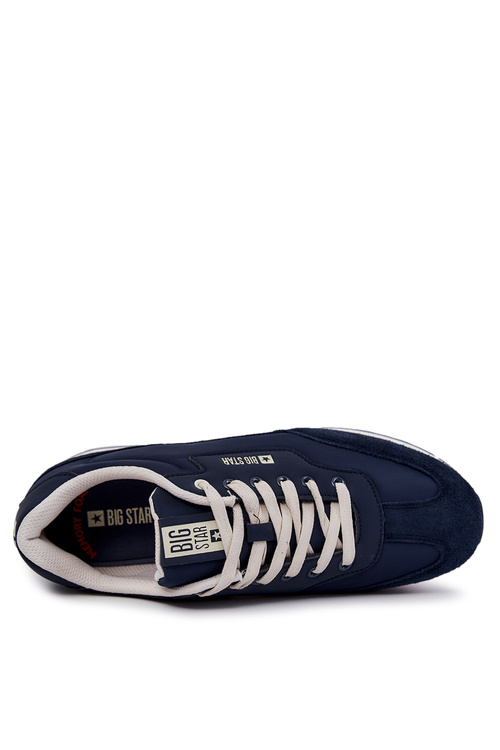 Męskie Sneakersy Memory Foam Big Star JJ174296 Granatowe