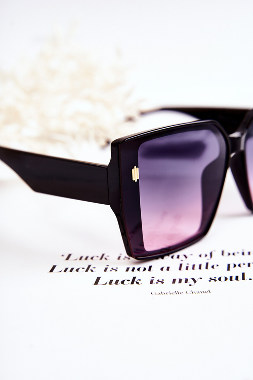 Okulary Przeciwsłoneczne Kwadratowe Ombre V110021 Czarne