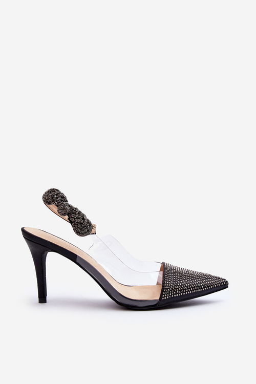 Szpilki Ze Zdobieniem D&A MR1966-11 Czarne