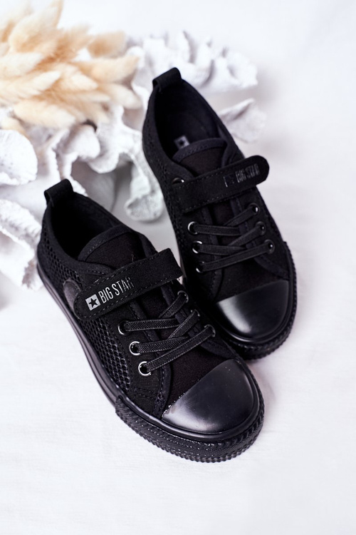 Dziecięce Trampki Z Siateczką BIG STAR HH374015 Czarne