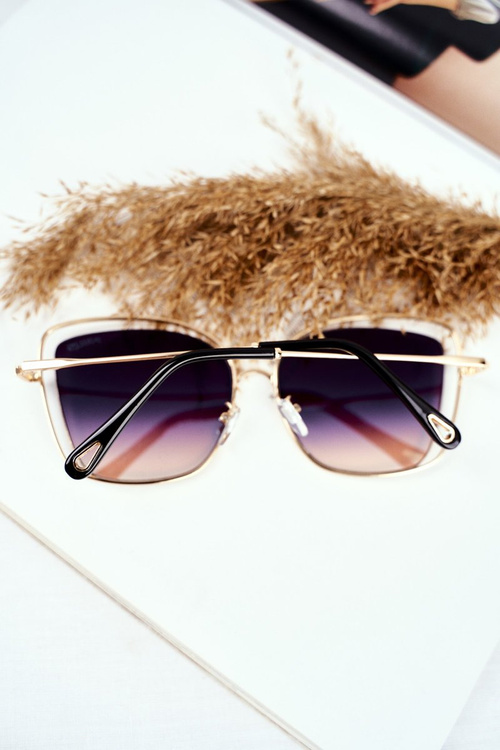 Okulary Przeciwsłoneczne Prius PRE-31 Złote Niebieskie Szkła Lustrzane