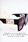 Damskie Modne Okulary Przeciwsłoneczne V120045 Czarno-Złote