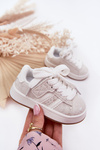 Buty Sportowe Sneakersy Dziecięce W Serduszka Białe Mirelle
