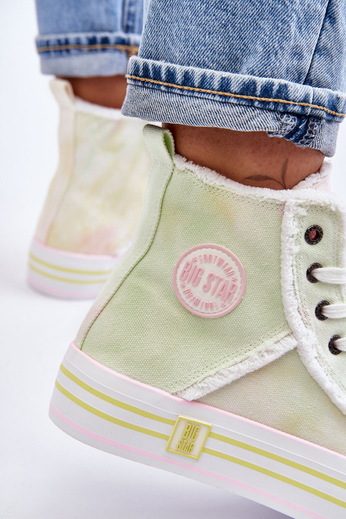 Damskie Wysokie Trampki Big Star LL274177 Multikolor