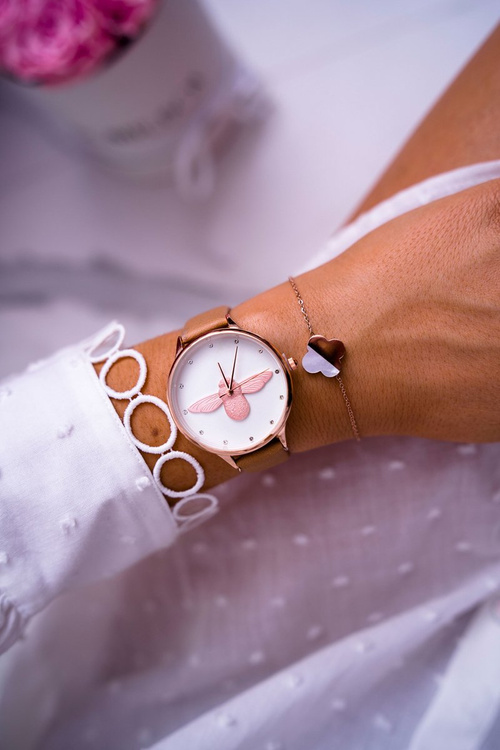 Damski Zegarek Michael John Brązowy Ivaria