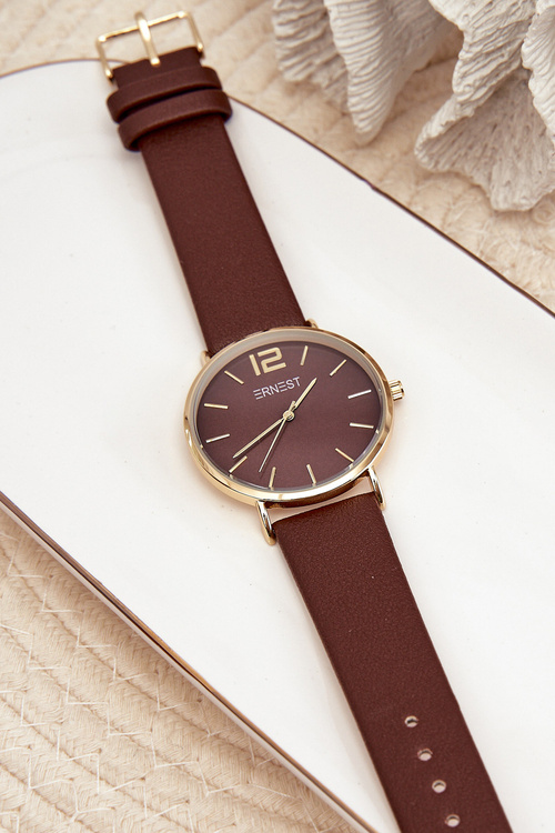 Damski Zegarek Ernest Ciemnobrązowy Sandmill