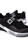 Męskie Sportowe Buty Slip-On Memory Foam Big Star HH174148 Czarne