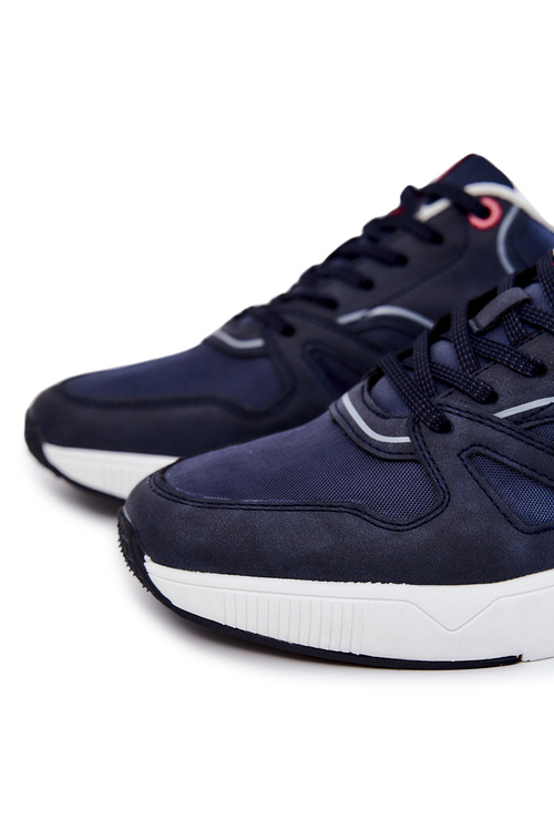 Męskie Sneakersy Big Star JJ174277 Granatowe