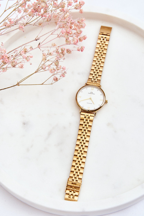 Damski Wodoodporny Zegarek Jasna Tarcza Giorgio&Dario Złoty