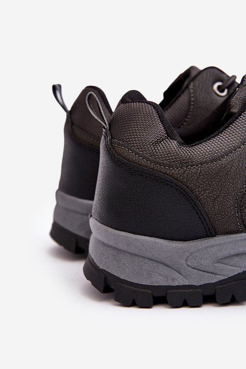 Męskie Buty Trekkingowe Sportowe Czarne Alveze