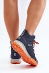 Damskie Trapery Buty Sportowe Big Star KK274215 Memory Foam System Granatowe