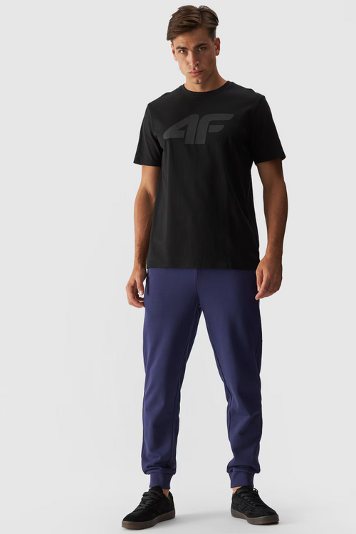 Męskie Spodnie Dresowe Joggery 4FWMM00TTROM0942-31S Granatowe
